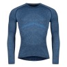 t-shirt/underwear F SOFT long sl.  blue M-L