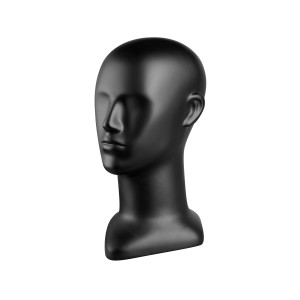 head mannequin  black matt