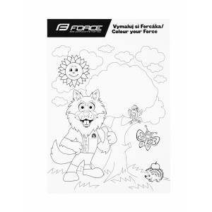 colouring book FORCE WOLF for kids A4