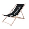 folding chair FORCE BEACH  black-white