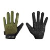 Handschuhe FORCE MTB SWIPE oliv-schwarz +15 °C und darüber