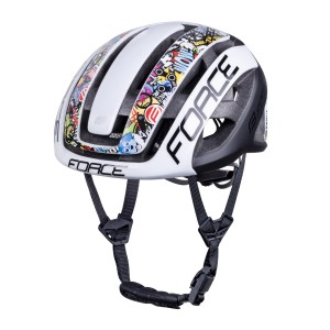 helmet FORCE NEO VIVID  white-black  S-M