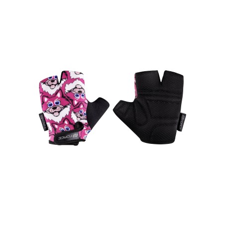 gloves FORCE WOLFIE KID  pink L