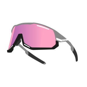 Sonnenbrille F ATTIC  grau-schwarz rosa Kontrast
