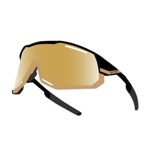 sunglasses F ATTIC black-gold  gold mirror lens