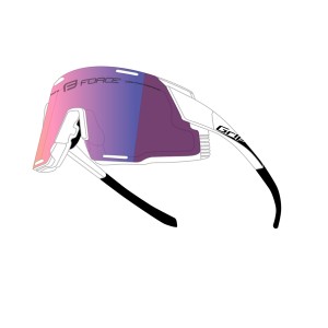 sunglasses FORCE GRIP white  purple contrast lens