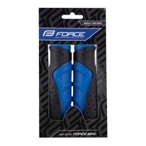 grips FORCE rubber shaped. black-blue. packed