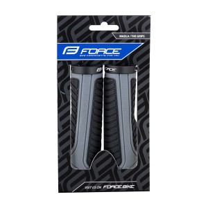 grips FORCE WIDE with locking. black-grey. packed