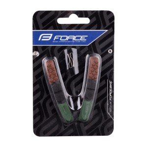 brake shoes F spare. green-black-brown 70mm