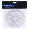 disc brake rotor FORCE 160 mm. 6 holes. silver