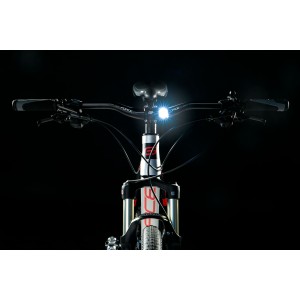 blinking light set F CAGE front white + rear red