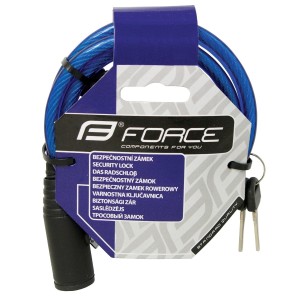 lock F ECO spiral. with holder 120cm/8mm. blue