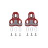 pedals FORCE road with cleats. red