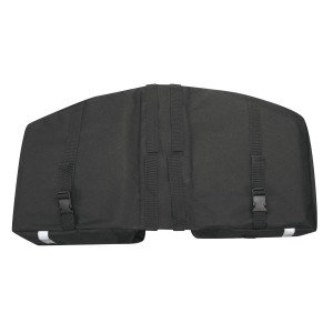 bag-double rear carrier FORCE DOUBLE. black 2x10 l