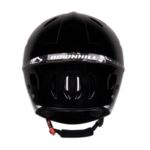 helmet FORCE DOWNHILL junior. glossy black S - M
