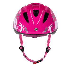 helmet FORCE FUN FLOWERS child. pink-white-grey S