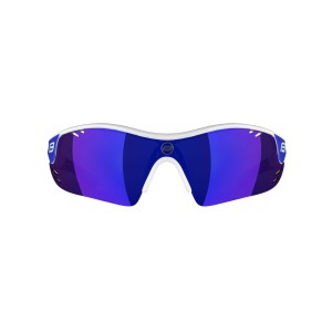 sunglasses FORCE RACE PRO white. laser blue lenses