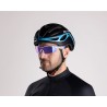 sunglasses FORCE RACE PRO white. laser blue lenses