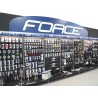 show wall FORCE with light+70 hooks. black