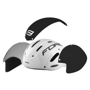 helmet FORCE GLOBE timetrial. black-white L-XL