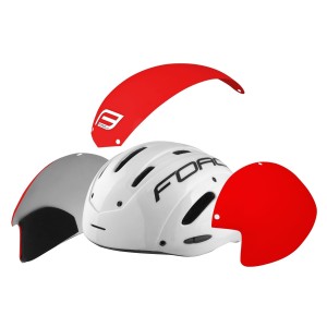 plastic parts for helmet F GLOBE set 3 pcs. red