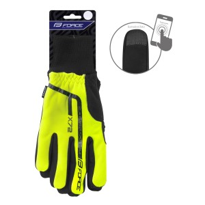 gloves winter FORCE X72. fluo L