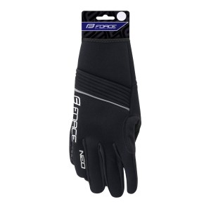 gloves winter neoprene FORCE NEO. black L