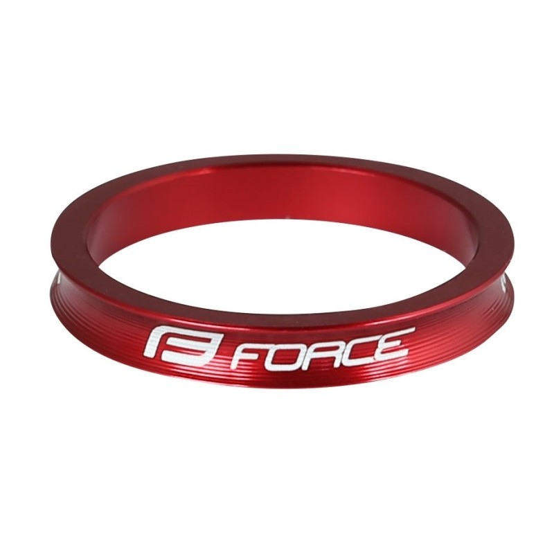 spacer headset FORCE 1 1/8" AHEAD 5 mm Al. red