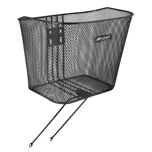 basket FORCE front with holder and stays. black