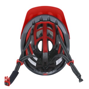 helmet FORCE RAPTOR MTB grey-red  L - XL
