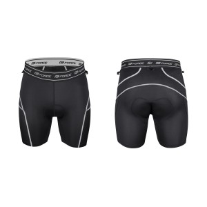 shorts FORCE MTB-11 to waist with pad. fluo L