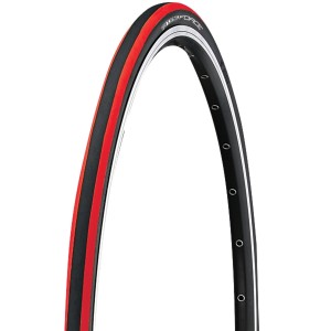 tyre FORCE ROAD 700 x 23C. wire. black-red