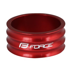 spacer headset FORCE 1 1/8" AHEAD 15 mm Al. red