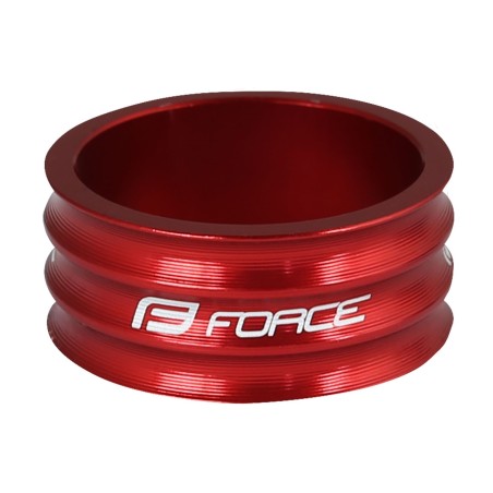 spacer headset FORCE 1 1/8" AHEAD 15 mm Al. red