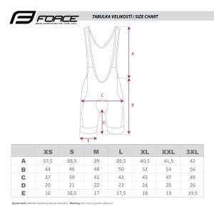 bibshorts FORCE B38 with pad. black-fluo L