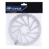 disc brake rotor FORCE-2 180 mm. 6 holes. silver
