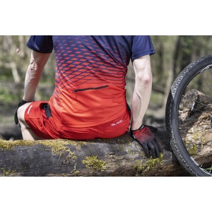 jersey FORCE MTB ANGLE short sl  blue-red L