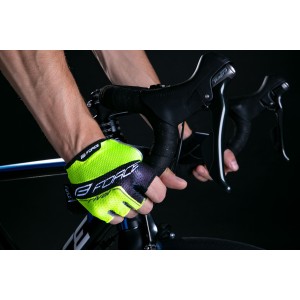 gloves FORCE RIVAL. fluo-black
