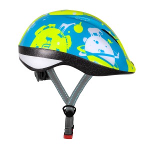 helmet FORCE FUN PLANETS child fluo-blue S