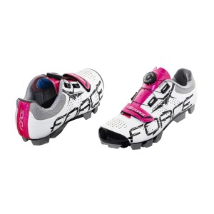 shoes FORCE MTB CRYSTAL lady white-pink