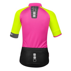 jersey F KID SQUARE  fluo-pink 128-140