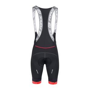 bibshorts F FAME with pad  black-red 3XL