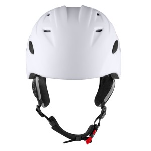 helmet FORCE SKI white  grey print S-M
