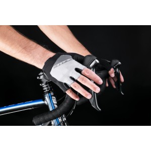 gloves F DARTS gel w/o fastening grey L