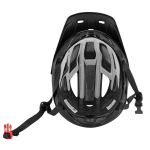 helmet FORCE AVES MTB  white-black  matt S-M