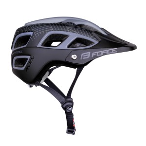 helmet FORCE AVES MTB  grey-black  matt L-XL