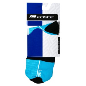 socks FORCE SPORT 3  blue-black L-XL/42-46
