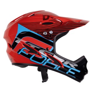 Helm FORCE TIGER, rot-schwarz-blau S-M