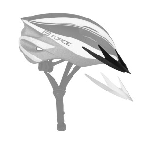 helmet FORCE TERY  white-grey L - XL