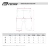 shorts FORCE B30 to waist with pad black-fluo 3XL